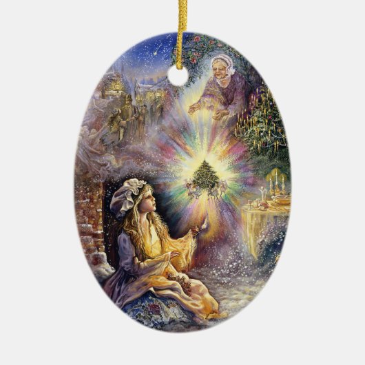 Little Match meisje kerst ornament (Voorkant)