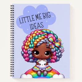Little Me Big Ideas - Schattige Chibi Girl Blauw Notitieboek