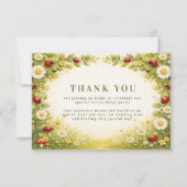 Little Meadow Lady Turns One Bedankkaart (Voorkant)