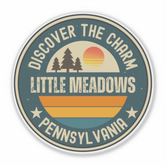 Little Meadows, Pennsylvania Sticker (Voorkant)