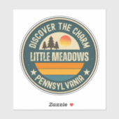 Little Meadows, Pennsylvania Sticker (Vel)