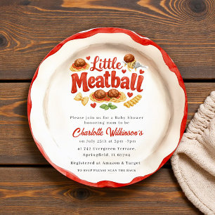 Little Meatball Baby Shower Uitnodiging