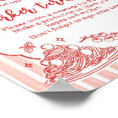 Little Meatball Birthday Time Capsule Sign Poster (Hoek)