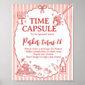 Little Meatball Birthday Time Capsule Sign Poster (Voorkant)