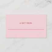 Little Meatball Display Shower Pink Baby Shower Informatiekaartje (Achterkant)