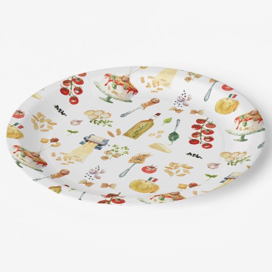 Little Meatball | Holy Ravioli Birthday Party Papieren Bordje (Gekanteld)