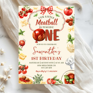 Little Meatball Is Eén Italiaanse Pasta Verjaardag Kaart