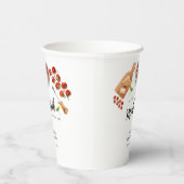 Little Meatball Italiaans eten Baby shower Papieren Bekers (Rechts)