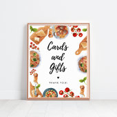 Little Meatball Italiaans eten Kaarten & geschenke Poster