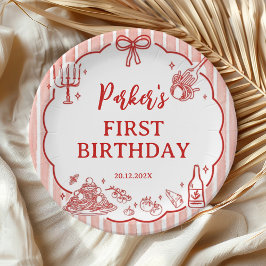 Little Meatball Italian Pasta Birthday Party Papieren Bordje