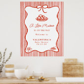 Little Meatball Italian Theme Baby Shower  Poster (Keuken)