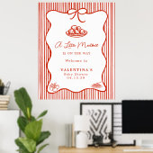 Little Meatball Italian Theme Baby Shower  Poster (Thuiskantoor)