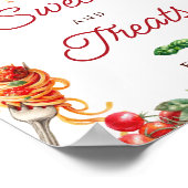 Little Meatball Pasta Baby Shower Sweets Treats Poster (Hoek)