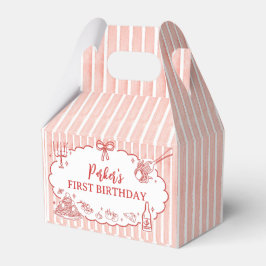 Little Meatball Pasta Birthday Party Favor Box Bedankdoosjes