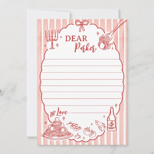 Little Meatball Time Capsule Note Message Card Bedankkaart (Voorkant)