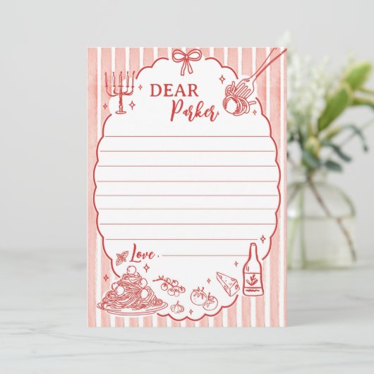 Little Meatball Time Capsule Note Message Card Bedankkaart (Staand voorkant)