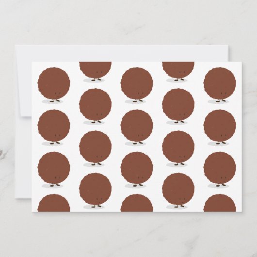 Little Meatball Turend One Photo First Birthday Kaart (Achterkant)