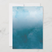 Little Mermaid Baby shower Invitation Kaart (Achterkant)