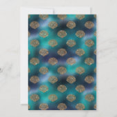 Little Mermaid Baby Shower Kaart (Achterkant)