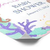 Little Mermaid Baby shower Welcome Sign Poster (Hoek)