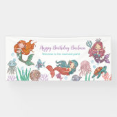 Little Mermaid Birthday Banner (Horizontaal)