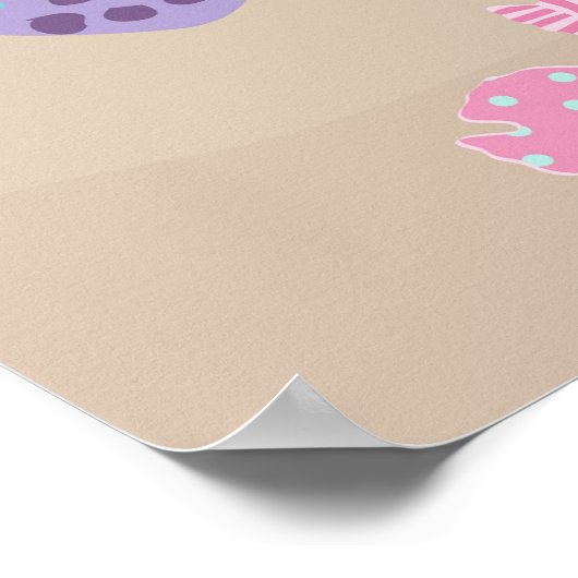 Little Mermaid Birthday Banner Blonde Poster (Hoek)