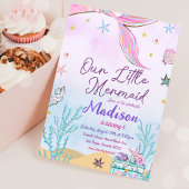 Little Mermaid Birthday Party under the Zee Party Kaart