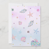 Little Mermaid Birthday Party under the Zee Party Kaart