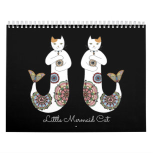 Little Mermaid Cat Kalender