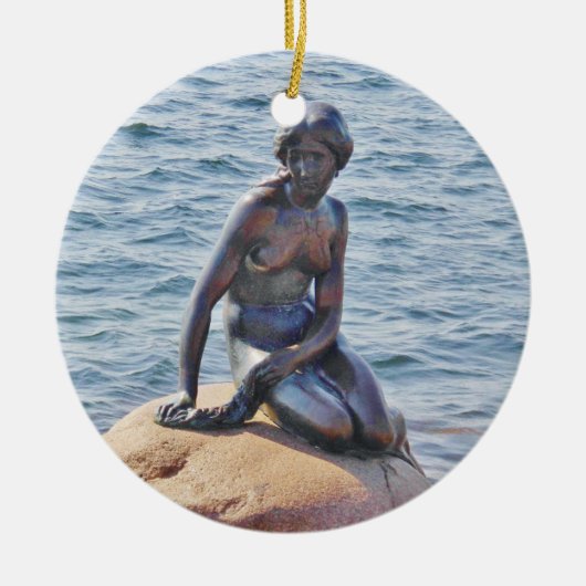 Little Mermaid Copenhagen Circle Ornament (Voorkant)