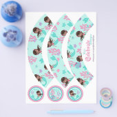 Little Mermaid Cupcake Wrappers AA6B Flyer (Enkel)