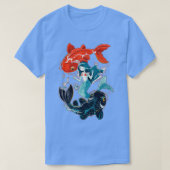 Little Mermaid en Koi Fish T-shirt (Design voorkant)