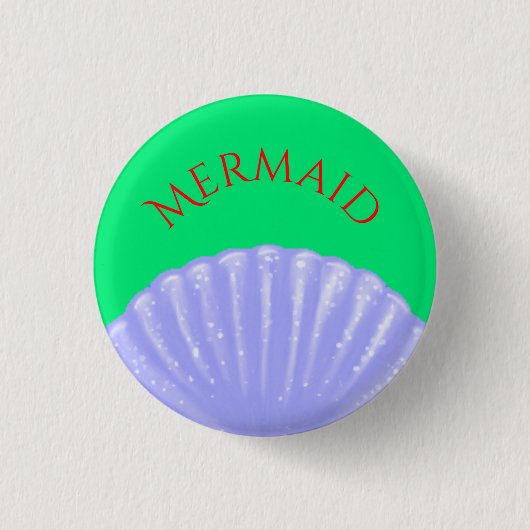 Little Mermaid Geïnspireerd Ronde Button 3,2 Cm (Voorkant)