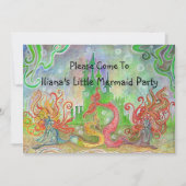 Little Mermaid Invitation Kaart (Voorkant)