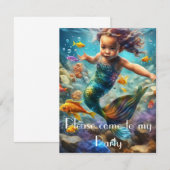 Little Mermaid Kaart (Voorkant / Achterkant)