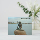 Little Mermaid - Kopenhagen Briefkaart (Staand voorkant)