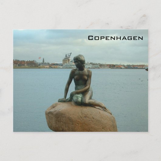 Little Mermaid - Kopenhagen Briefkaart (Voorkant)