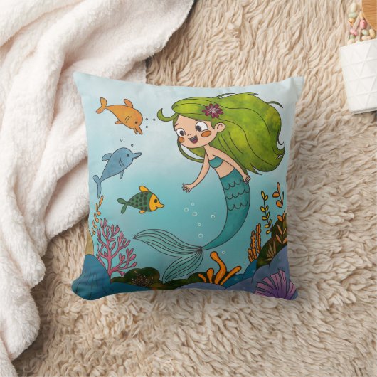 Little mermaid kussen (Deken)