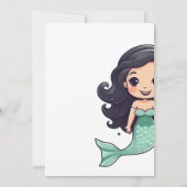 Little Mermaid Magische Verjaardagsuitnodiging Fee Kaart (Achterkant)