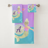 Little Mermaid Monogram Bad Handdoek (Insitu)