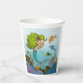 Little mermaid papieren bekers (Achterkant)