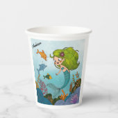 Little mermaid papieren bekers (Voorkant)