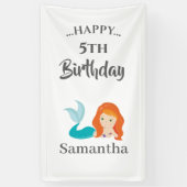 Little MERMAID PARTY thema Banner (Verticaal)