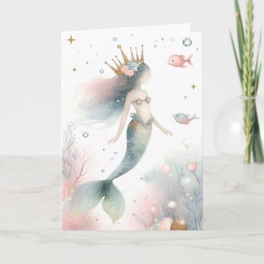Little Mermaid Princess Kaart (Voorkant)