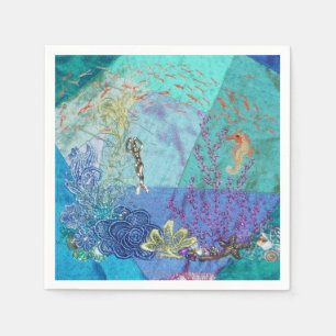 Little Mermaid Servetten