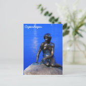 Little mermaid standbeeld, Kopenhagen, Denemarken Briefkaart (Staand voorkant)
