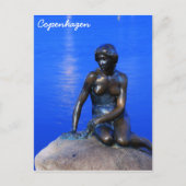 Little mermaid standbeeld, Kopenhagen, Denemarken Briefkaart (Voorkant)