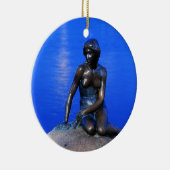 Little mermaid standbeeld, Kopenhagen, Denemarken Keramisch Ornament (Rechts)