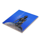 Little mermaid standbeeld, Kopenhagen, Denemarken Tegeltje (Zijkant)