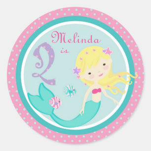 Little Mermaid Sticker Blonde 2